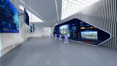 现代科技展厅3D模型下载